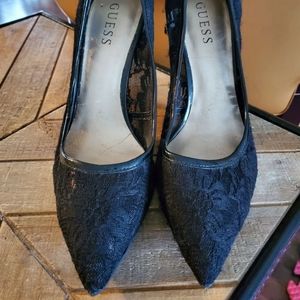 Lace pumps